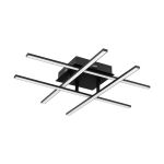 Eglo Wand und Deckenleuchte Lasana 3 Stahl Aluminium Schwarz 5.3W 700lm - 830 Warmweiß | IP20 